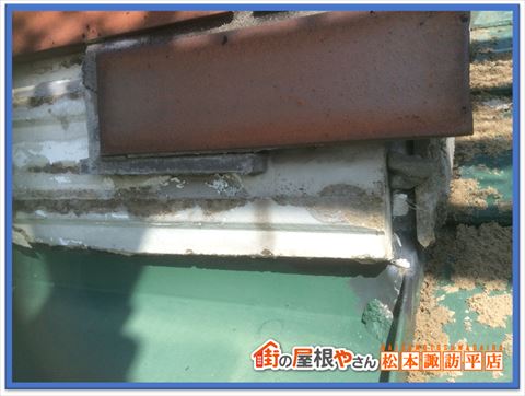 松本市レンガ張り煙突補修